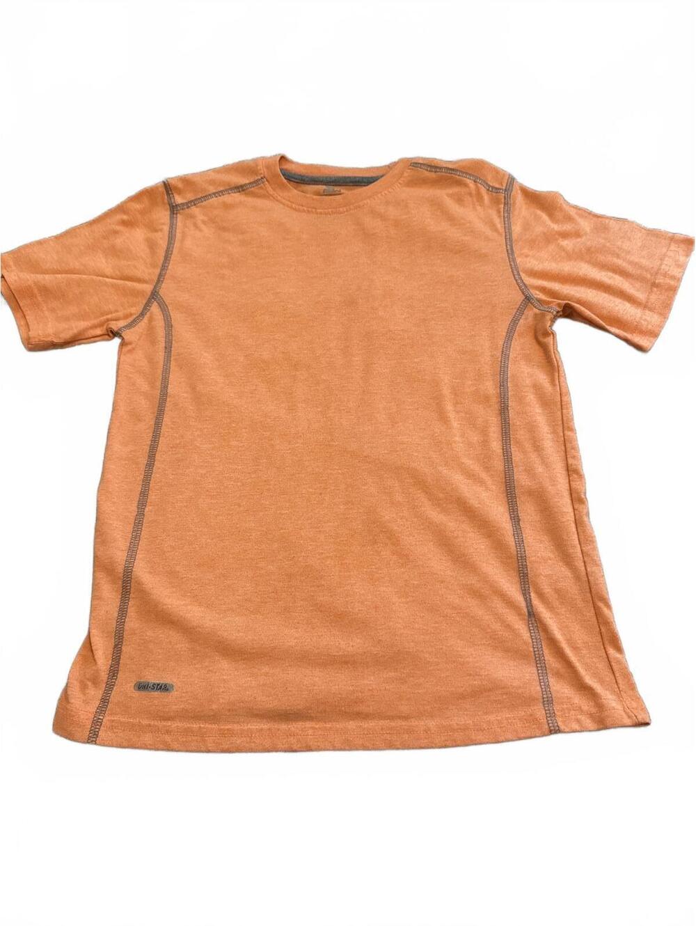 Boys Starter T-Shirt Regular Large Orange Casual